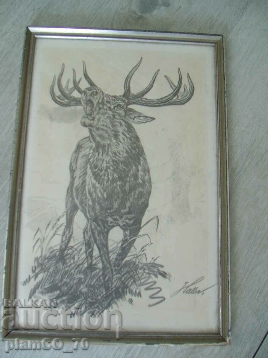 No.*7618 παλιά εικόνα / γραφικό - με ξύλινο πλαίσιο - 7 No.*7618 παλιά εικόνα / γραφικό - με ξύλινο πλαίσιο - 7