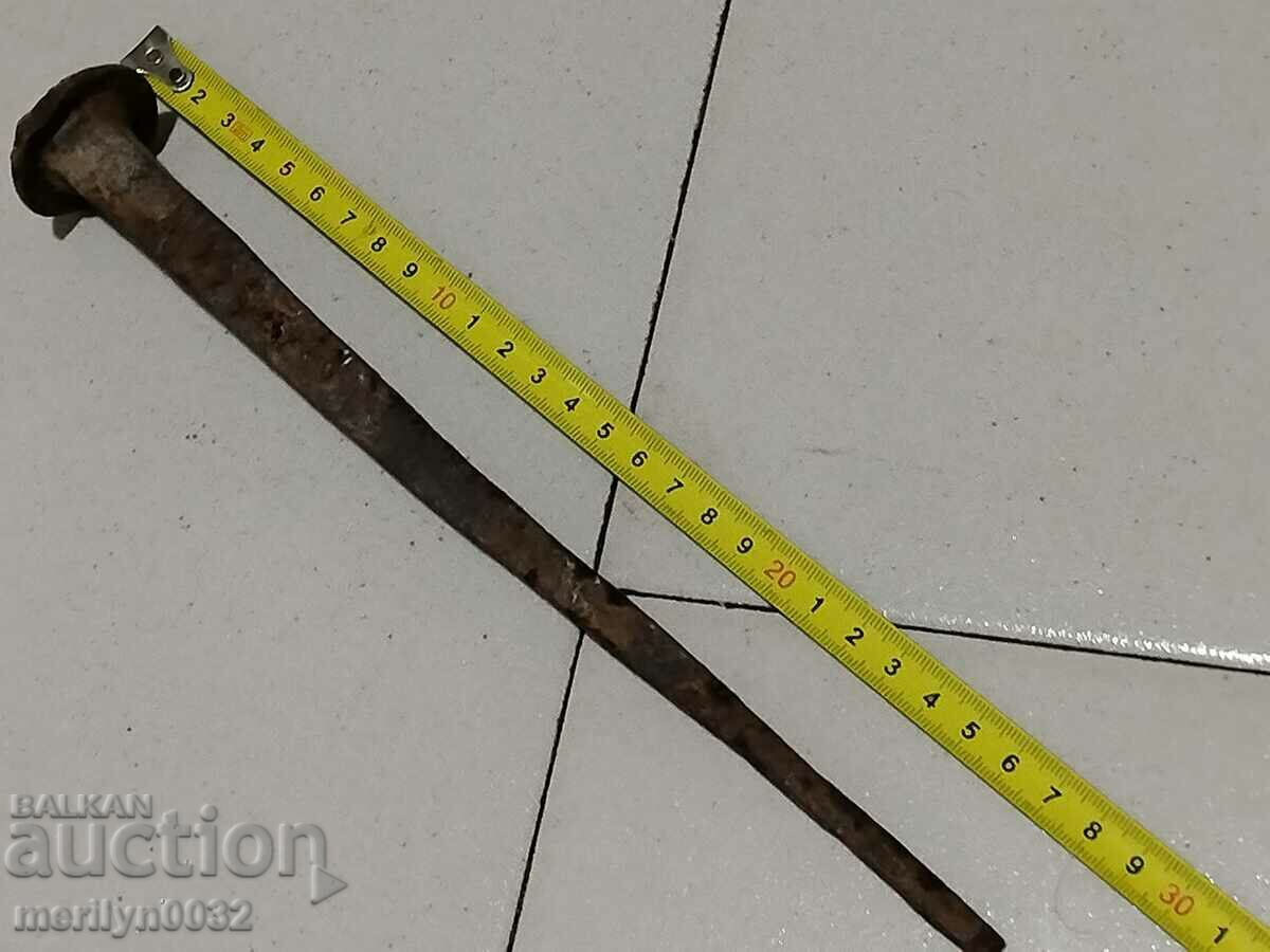Old wrought iron nail wrought iron wedge large nail - 5 Old wrought iron nail wrought iron wedge large nail - 5