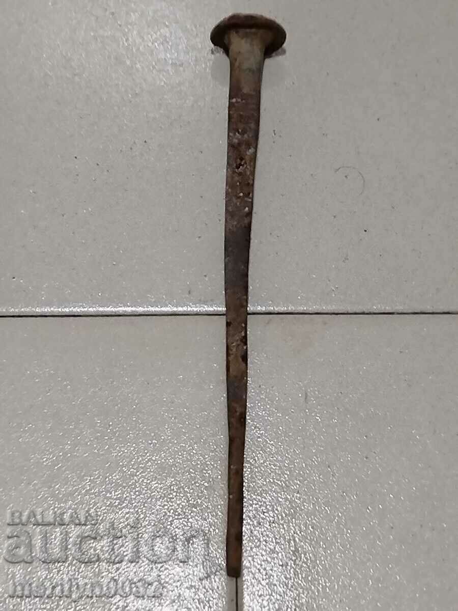 Old wrought iron nail wrought iron wedge large nail - 6 Old wrought iron nail wrought iron wedge large nail - 6