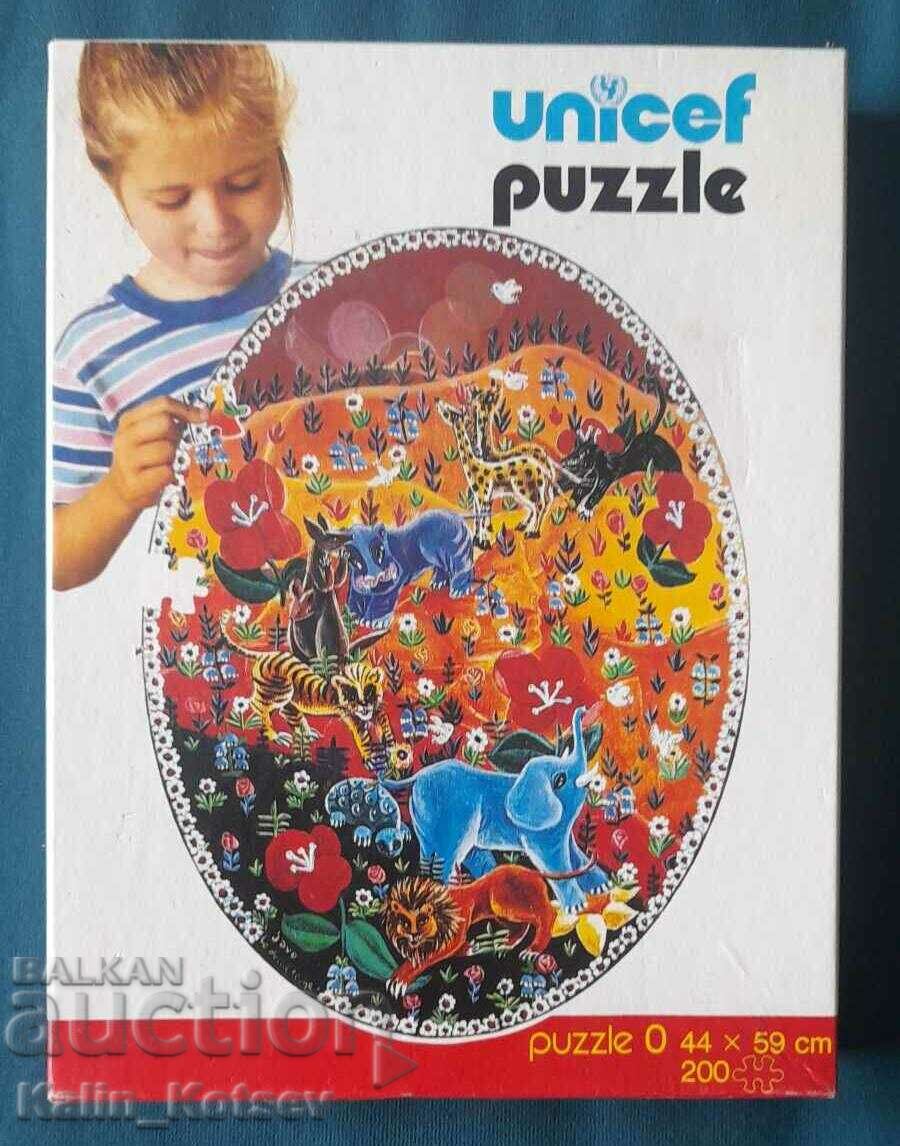 „Puzzle Unicef” (tipărit în Republica Federală Germania)