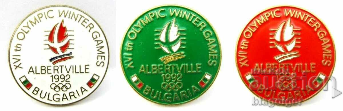 OLIMPII ALBERTVILLE 1992-COMITETUL OLIMPIC BULGARIA-LOTUL 3