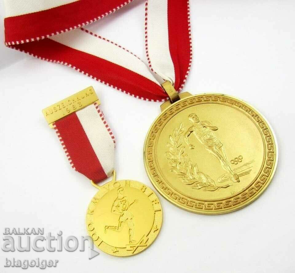 LOT 2 MEDALS-GERMANY-PRIZE MEDALS-ULTRAMARATHON with price 36.00 BGN | € 18.41