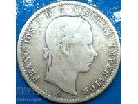 Austria 1/4 florin 1858 A - Vienna Franz Joseph silver