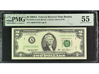 $2 USA 2003 PMG 55 About Uncirculated