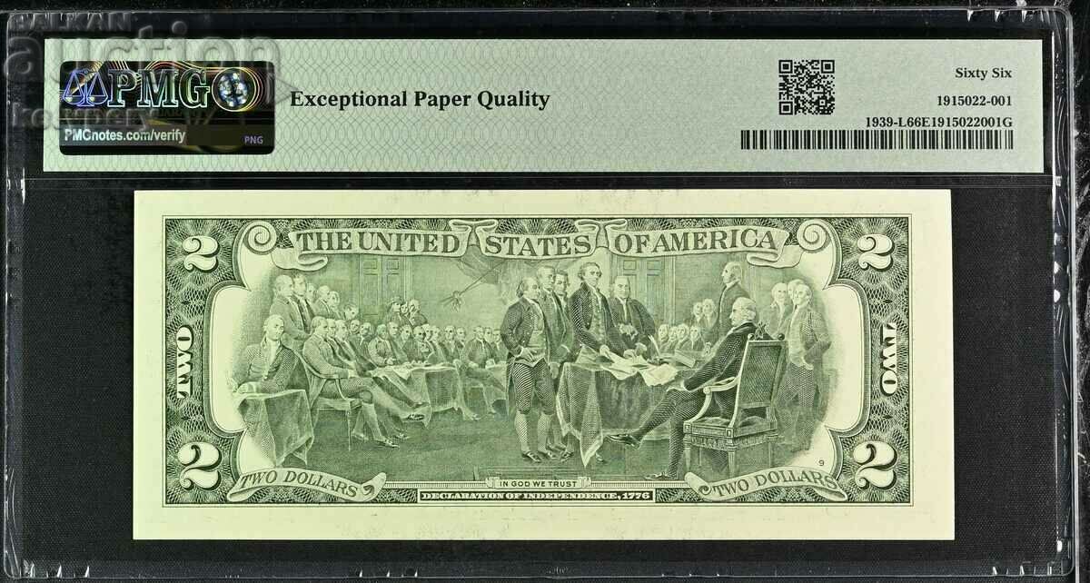 $2 ΗΠΑ 2009 PMG 66 EPQ Gem Uncirculated με τιμή 89.00 BGN | € 45.50