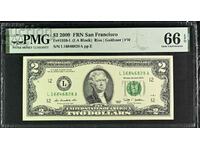 $2 ΗΠΑ 2009 PMG 66 EPQ Gem Uncirculated