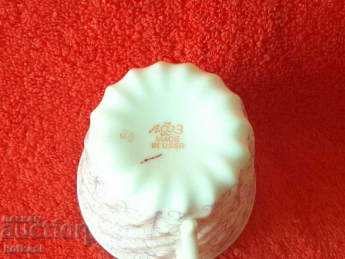 Παλαιό κύπελλο πορσελάνης LFZ ΕΣΣΔ ΕΣΣΔ Ρωσία Επιχρύσωση - 7 Παλαιό κύπελλο πορσελάνης LFZ ΕΣΣΔ ΕΣΣΔ Ρωσία Επιχρύσωση - 7