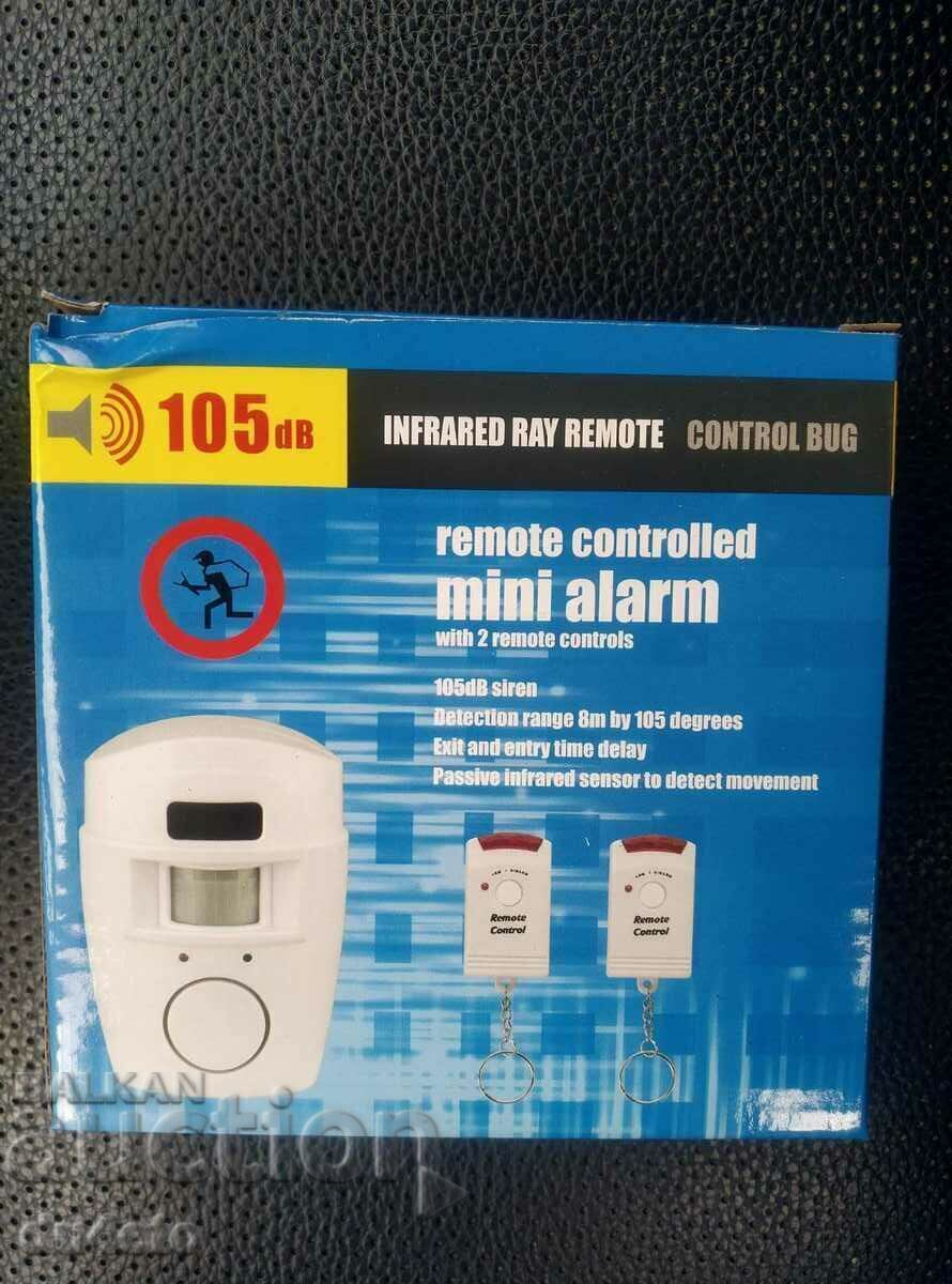 Alarm with motion sensor + 2 remotes, New! - 7