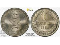 10 cenți 1888 MS 66 PCGS