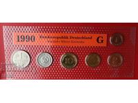 Германия-СЕТ 1990 G-Карлсруе от 6 монети