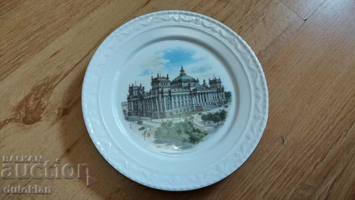 A beautiful porcelain plate.