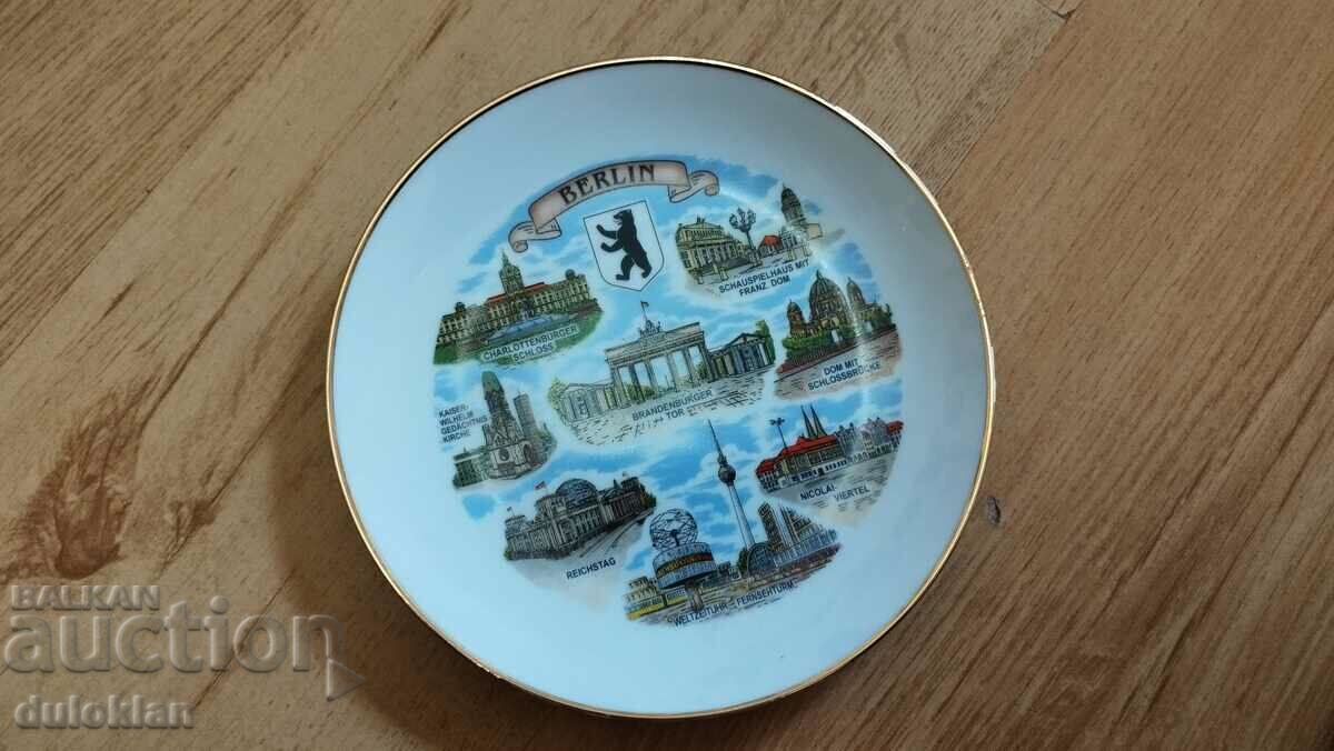 A beautiful porcelain plate from Berlin, Germany.