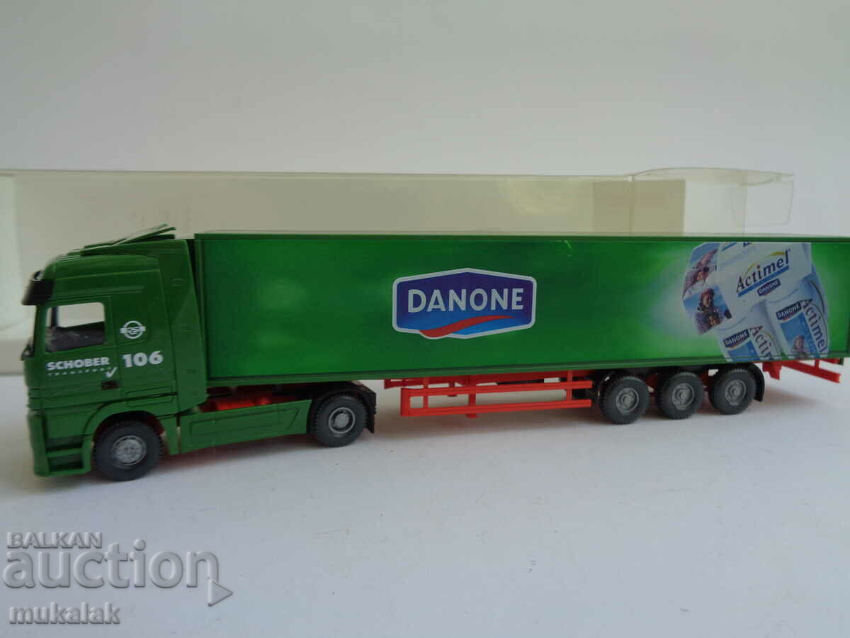 WIKING 1:87 H0 MERCEDES BENZ ACTROS TRUCK TROLLEY MODEL with price 25.00 BGN | € 12.78 WIKING 1:87 H0 MERCEDES BENZ ACTROS TRUCK TROLLEY MODEL with price 25.00 BGN | € 12.78