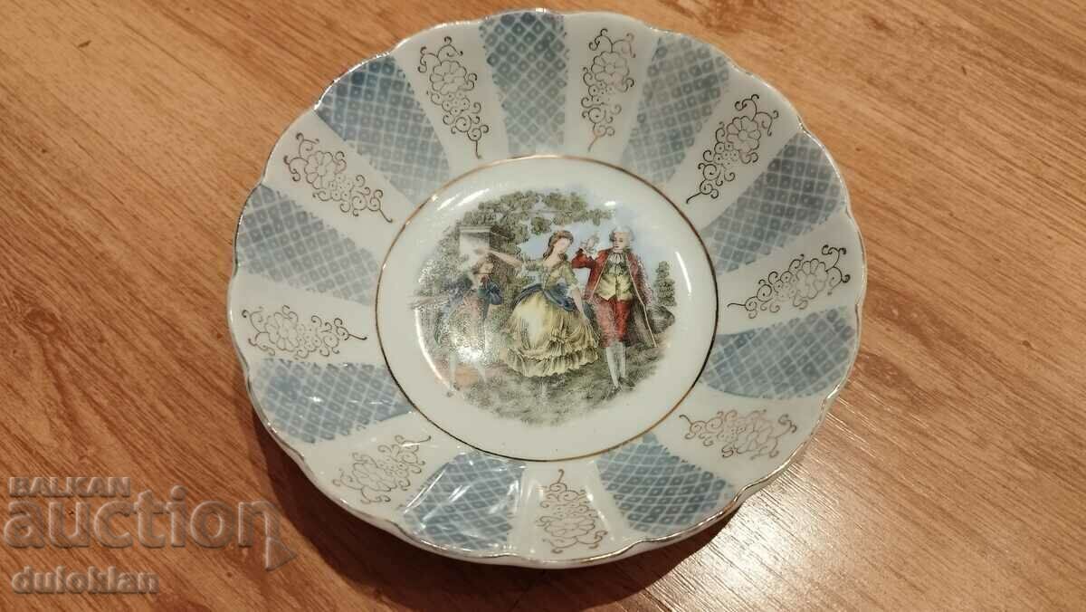 A beautiful porcelain plate from France.