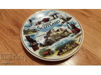 A beautiful porcelain plate from Scotland.