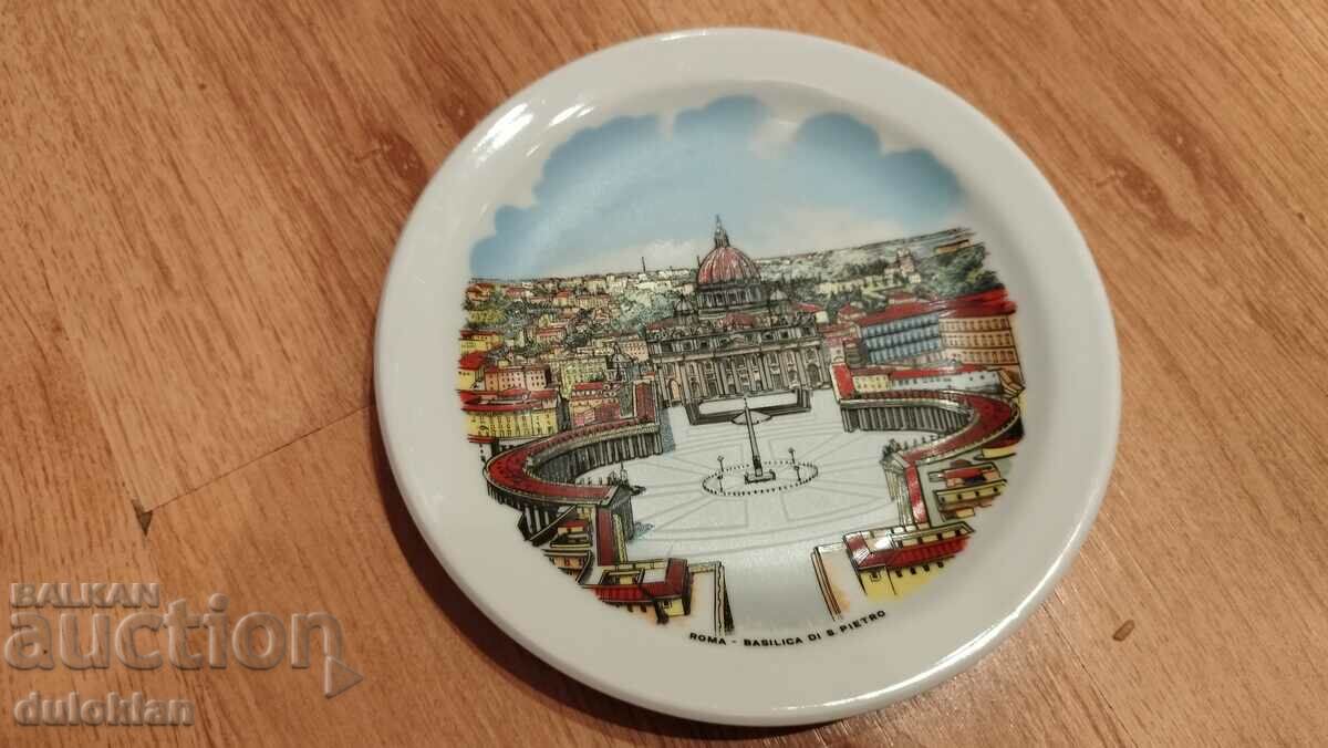 A beautiful porcelain plate from the Vatican.