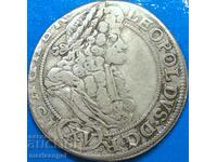 Австрия 15 кройцера 1694 Леополд I 1657-1705 5,31г сребро