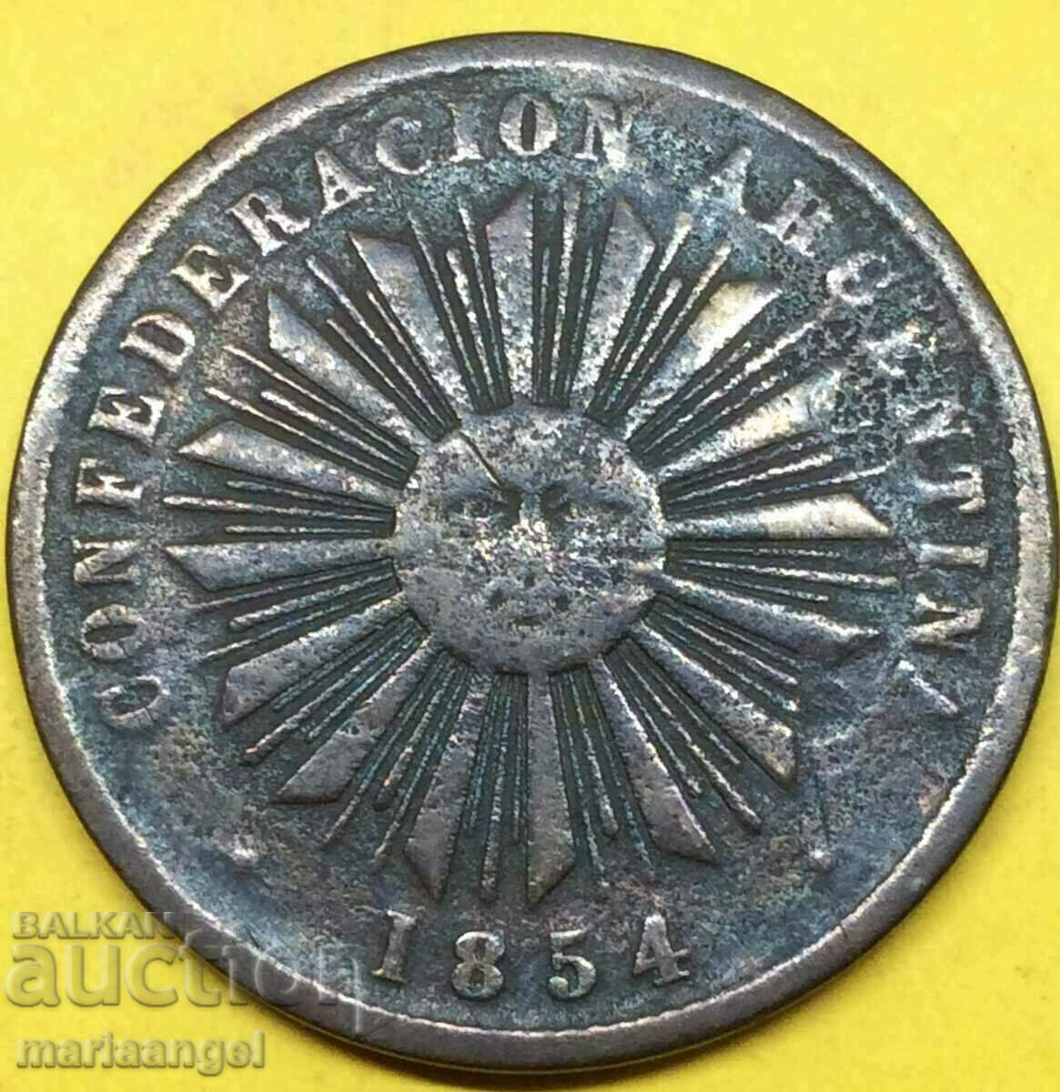 Argentina 4 quattro centavos 1854