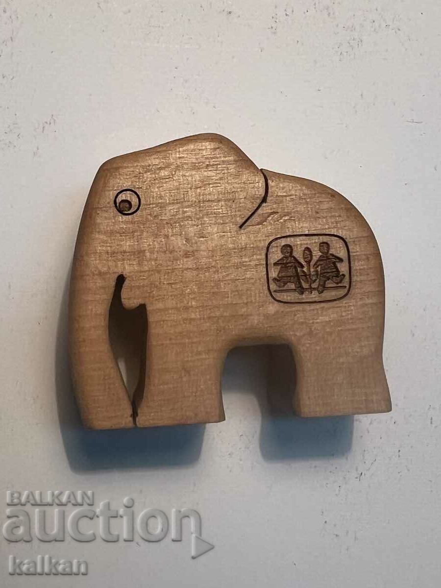 Дървени слонче с монета от 1 евро цент - 6 Дървени слонче с монета от 1 евро цент - 6