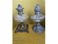 Lot of two gas lamps