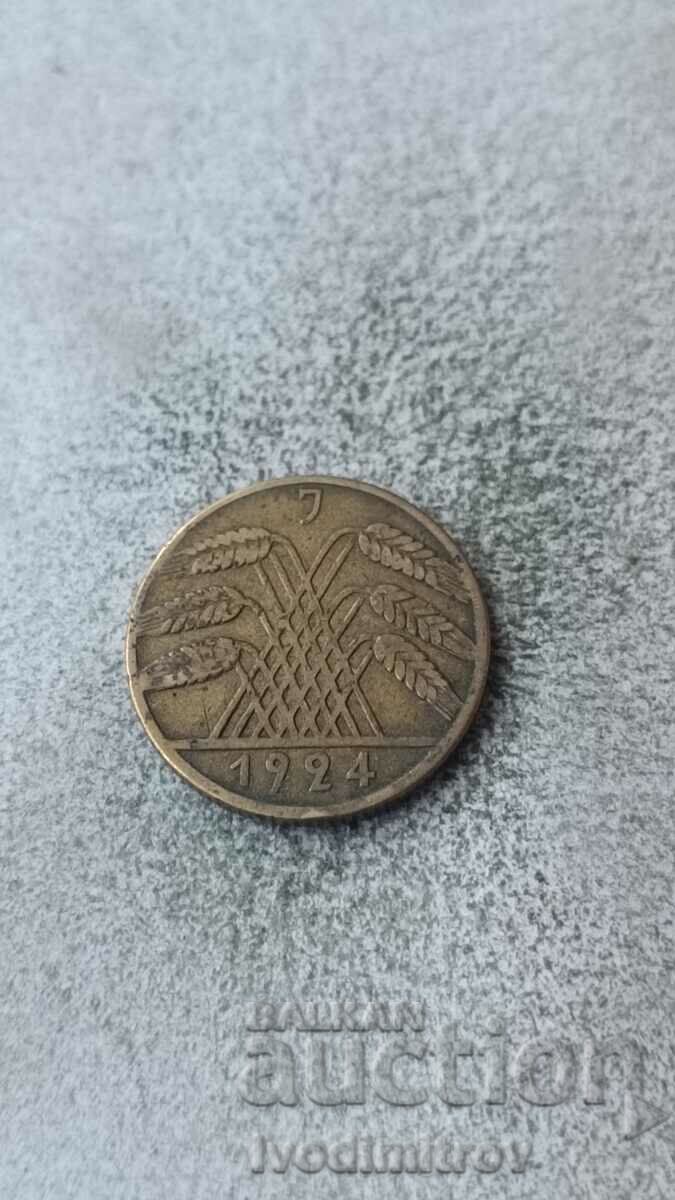 Germany 1 Reichspfenning 1924 J with price 1.85 BGN | € 0.95 Germany 1 Reichspfenning 1924 J with price 1.85 BGN | € 0.95