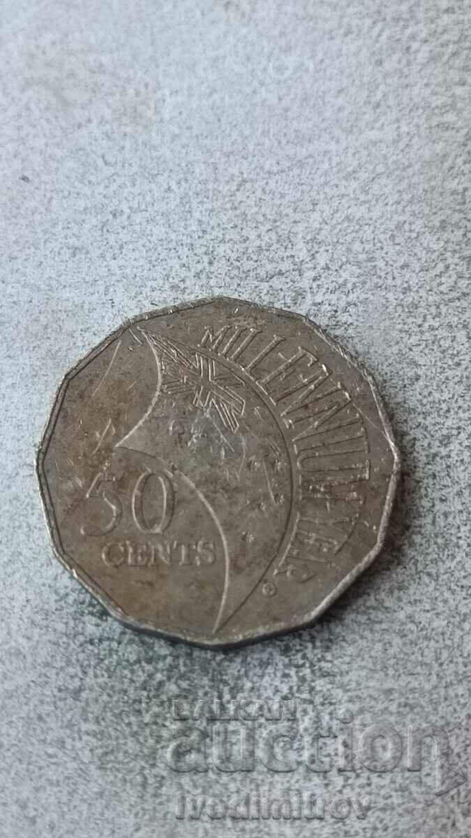 Australia 50 cents 2000 Millennium - 2000