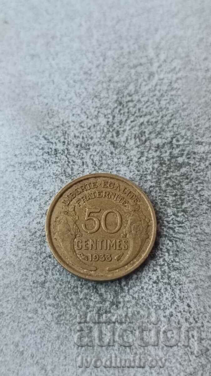 Франция 50 сантима 1933