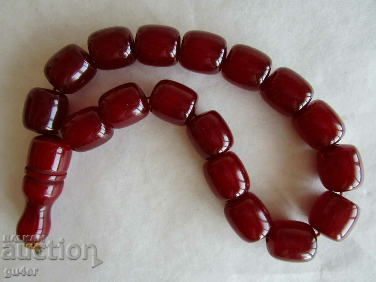 ❌❌❌ OLD RARE RED ROSARY (17 + POP), 37.77 gr.-RRR❌❌❌