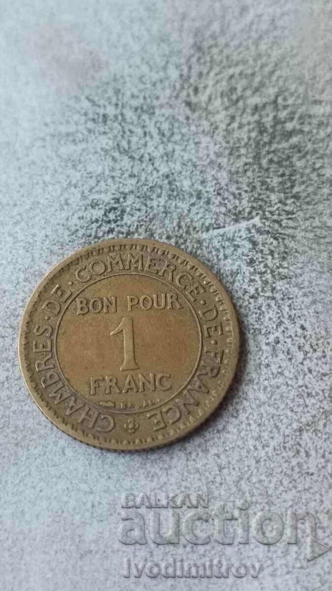 Franța 1 franc 1922