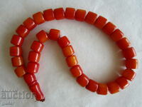 ❌❌❌ OLD RARE ORANGE ROSARY (33 + POP)-51.66 gr.-RRR❌❌❌