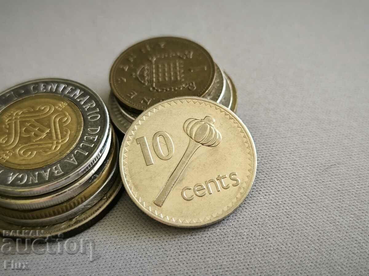 Монета - Фиджи - 10 цента | 1992г.