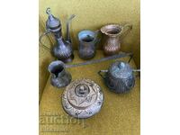 Lot of copper vessels