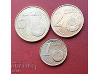 Cyprus lot 3 euro coins 2008