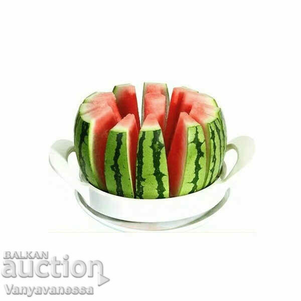 Device for cutting watermelon, melon, pineapple and other fruits