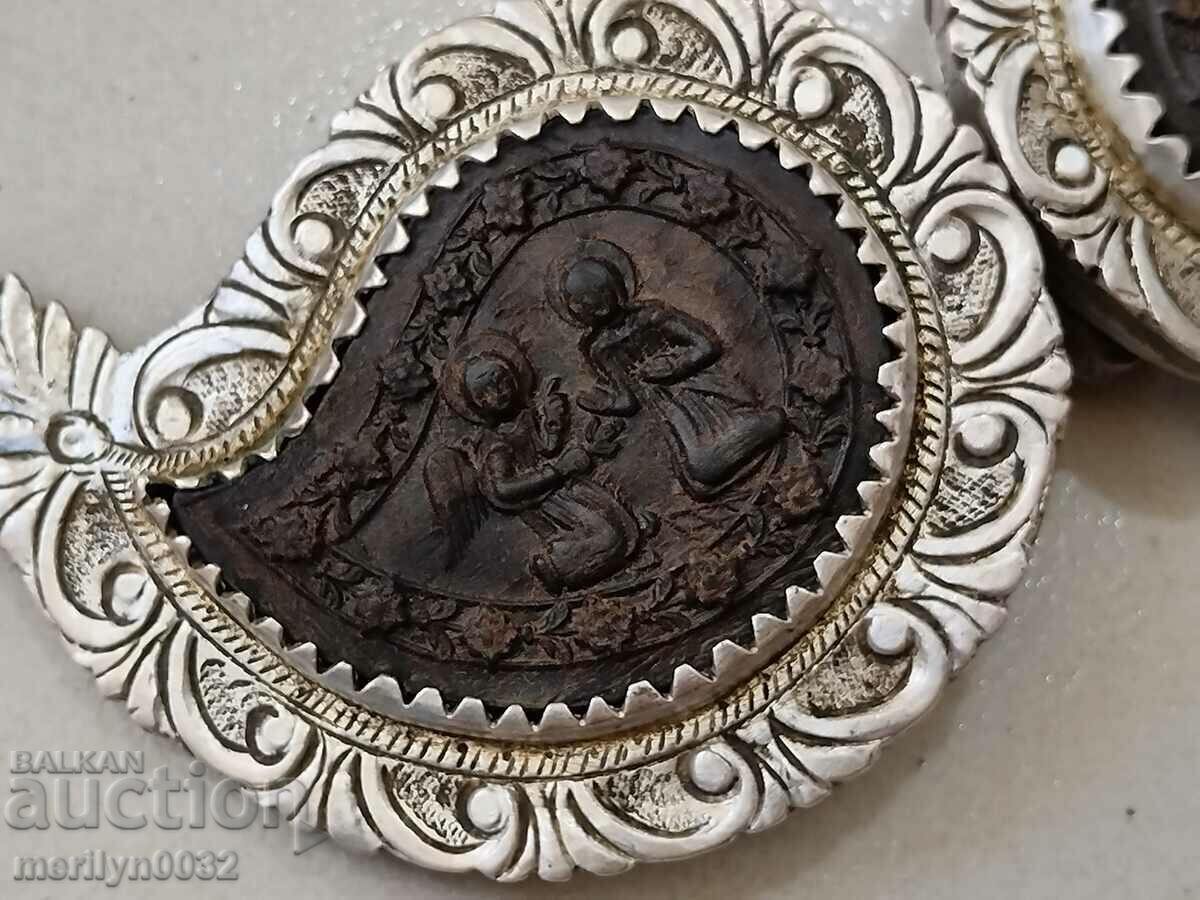 Auction  Renaissance silver hammered pafts, silver, pafts, jewelry