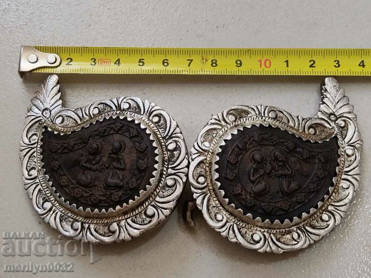 Renaissance silver hammered pafts, silver, pafts, jewelry - 5