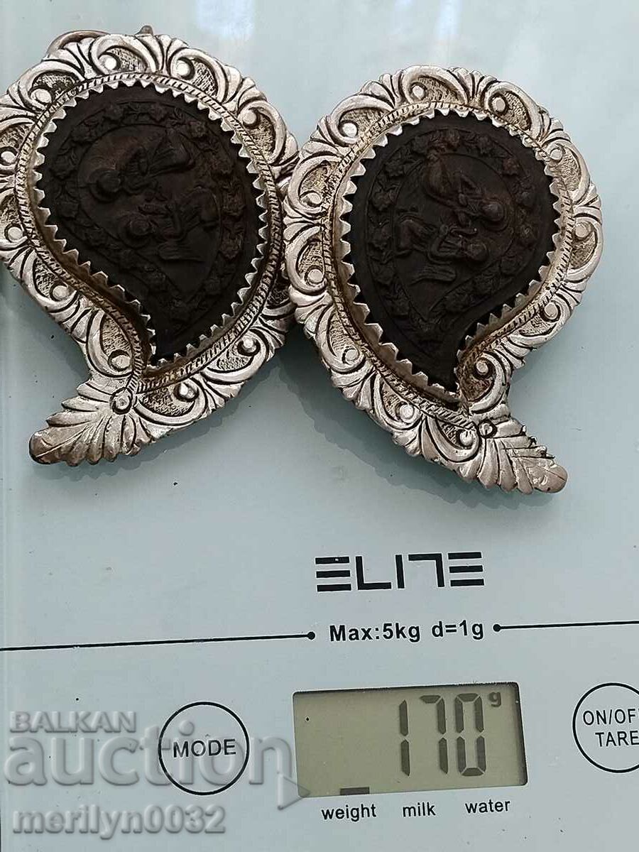 Renaissance silver hammered pafts, silver, pafts, jewelry - 6