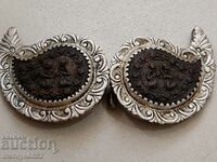 Renaissance silver hammered pafts, silver, pafts, jewelry