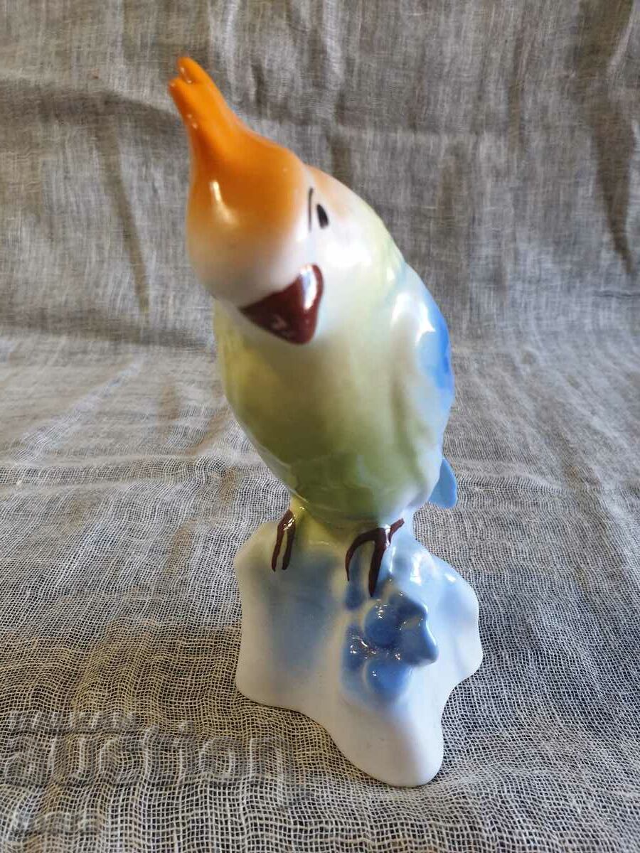 Porcelain fine fine Romanian figure of a parrot with price 60.00 BGN | € 30.68