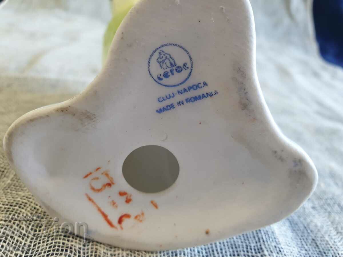 Porcelain fine fine Romanian figure of a parrot - 6