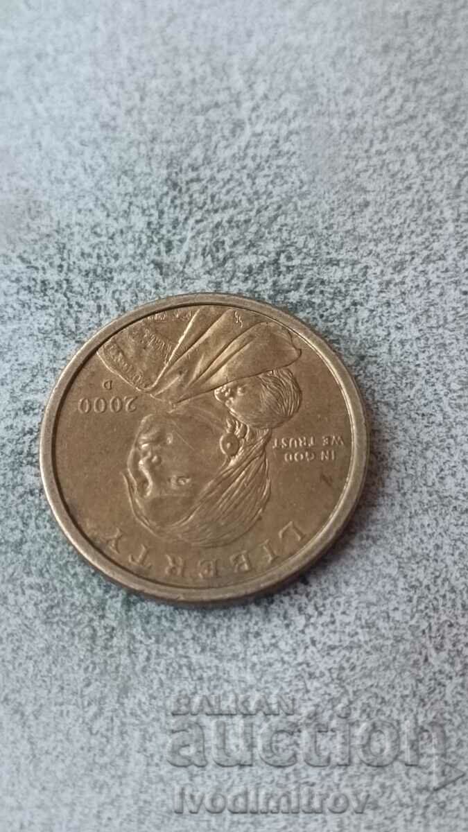 US $1 2000 D Sacagawea Dollar with price 2.85 BGN | € 1.46 US $1 2000 D Sacagawea Dollar with price 2.85 BGN | € 1.46