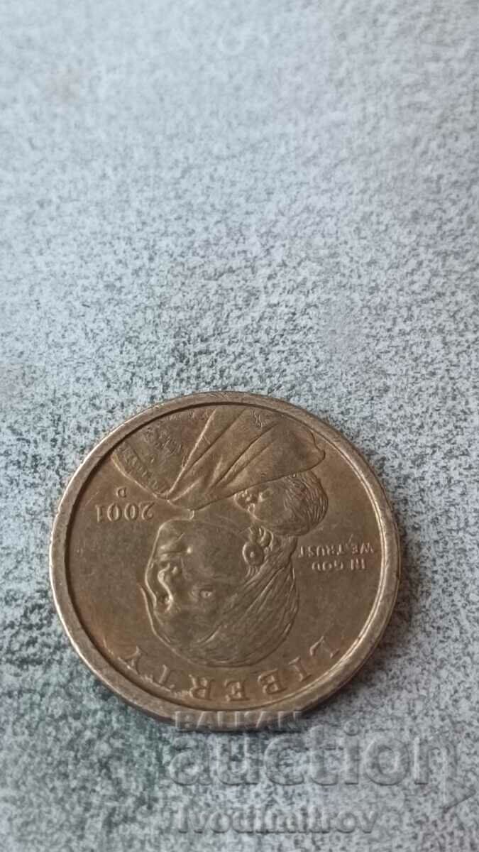 US $1 2001 D Sacagawea Dollar with price 3.45 BGN | € 1.76 US $1 2001 D Sacagawea Dollar with price 3.45 BGN | € 1.76