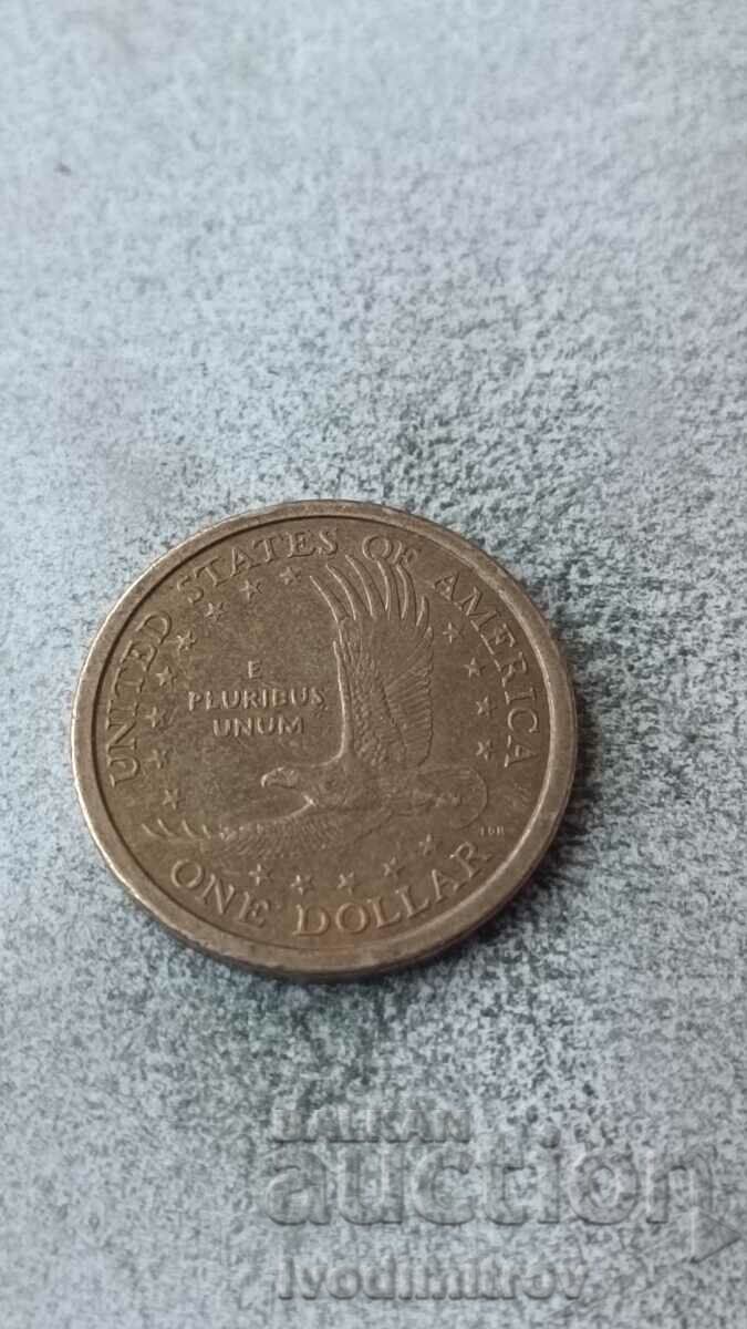 Dolar D Sacagawea de 1 USD din 2001