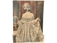 Pictură de epocă din 1922 de către un vechi artist român