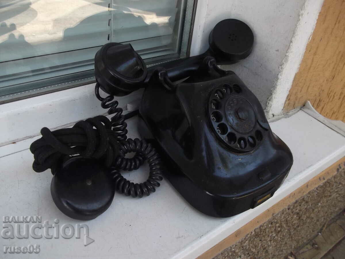 Auction Telephone puck black bakelite old from the early social - 1 Auction Telephone puck black bakelite old from the early social - 1