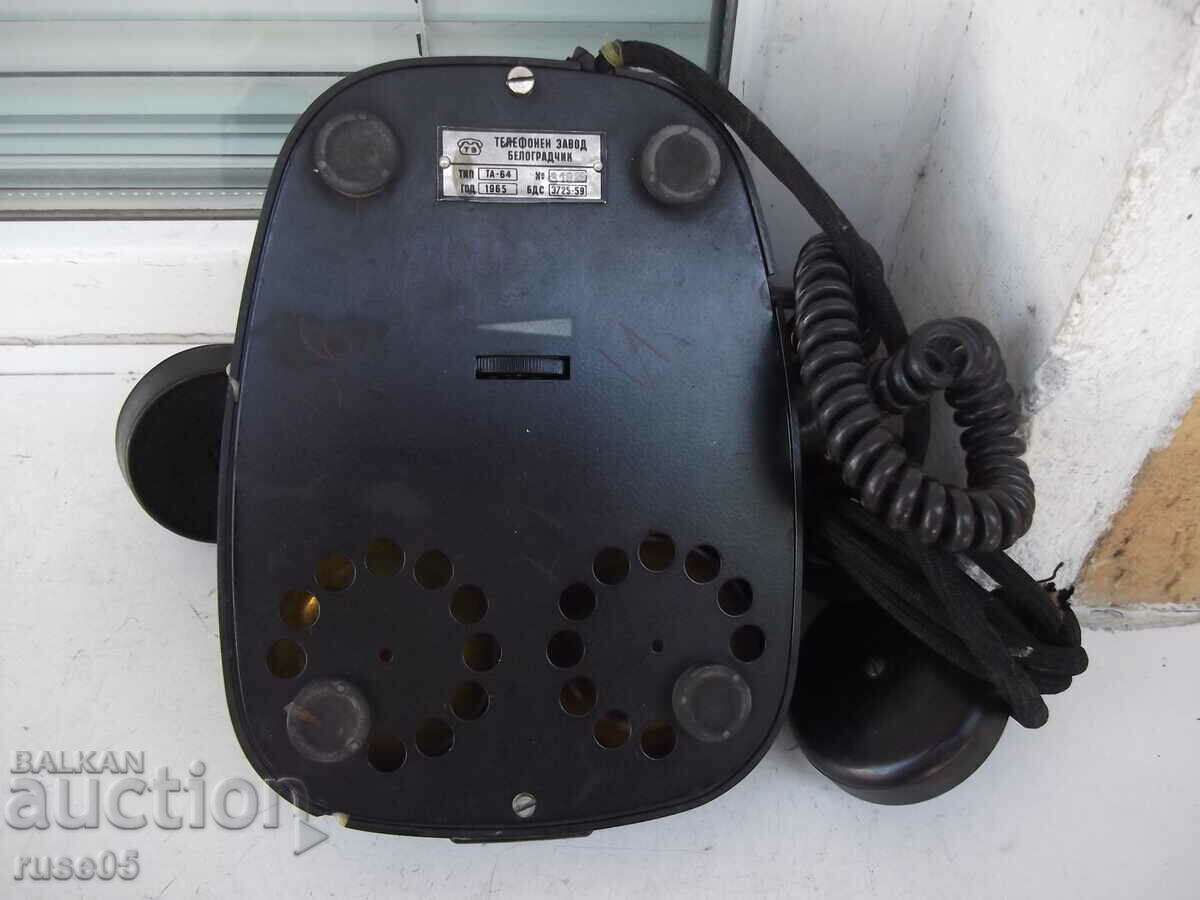 Telephone puck black bakelite old from the early social - 1 - 6 Telephone puck black bakelite old from the early social - 1 - 6