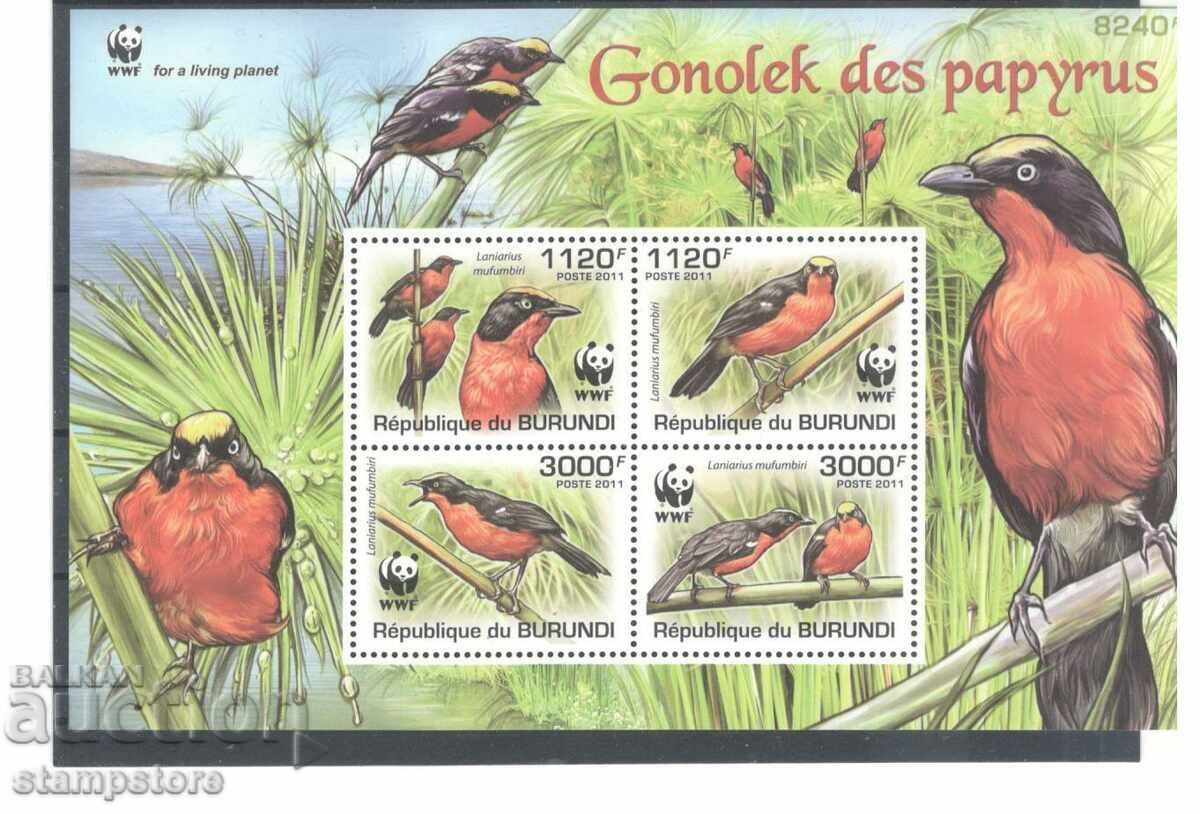 Republica Burundi - Block birds WWF