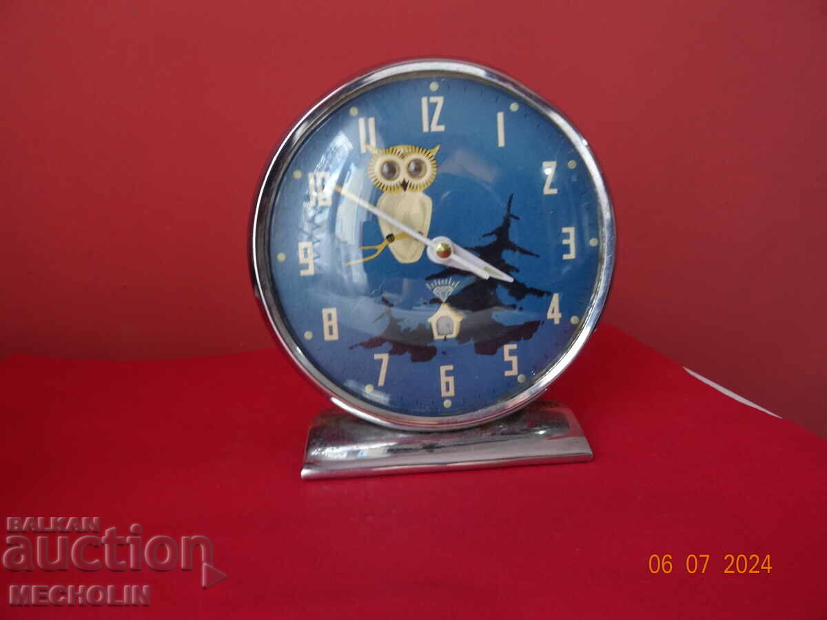 Auction  COLLECTIBLE CHINESE ALARM CLOCK owl 2D