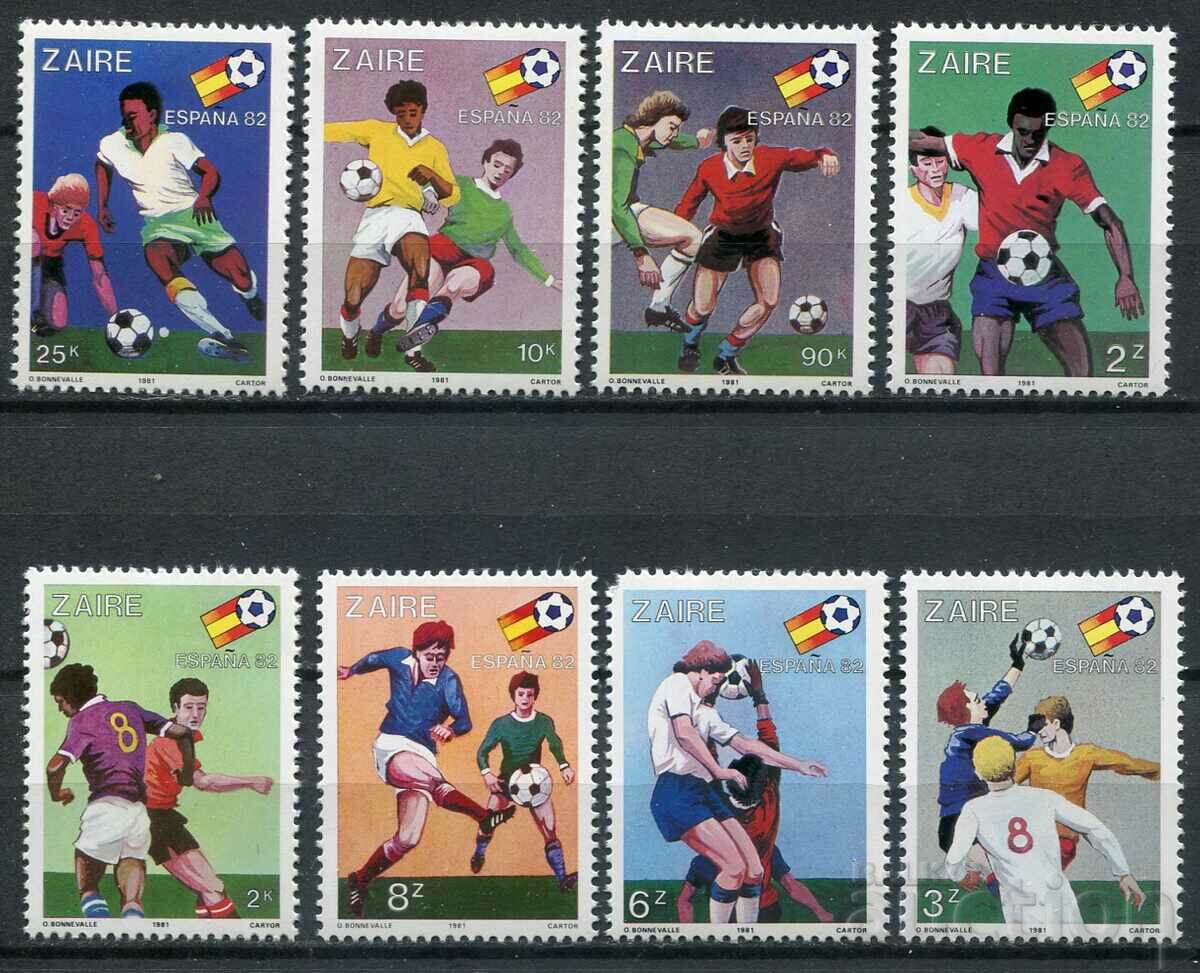 Ζαΐρ 1981 MnH - Αθλητισμός, Ποδόσφαιρο, Παγκόσμιο Κύπελλο