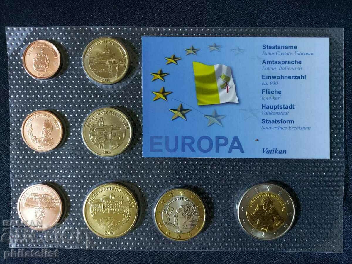 Trial Euro Set - Vatican City 2006, 8 monede